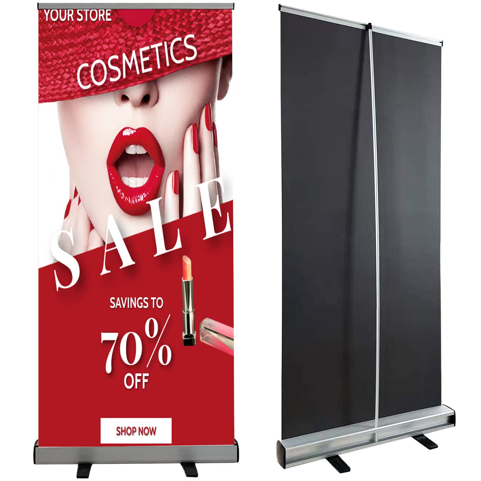 Amazon.com: HIWOOSIGN Retractable Banner Stand Roll Up
